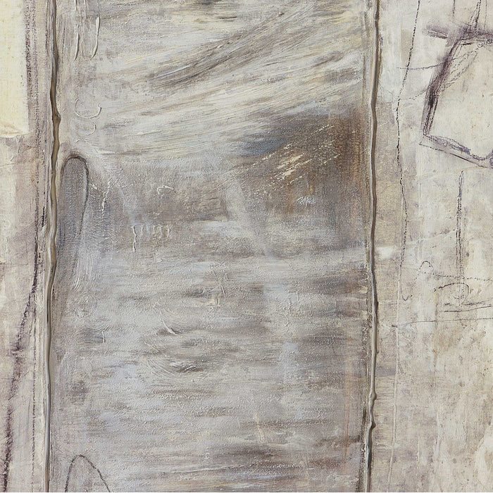 Edge Of Day - Framed Canvas - Black / Gray / White