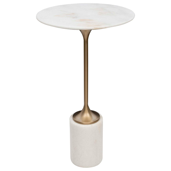 Trumpet - Accent Table - Gold / White