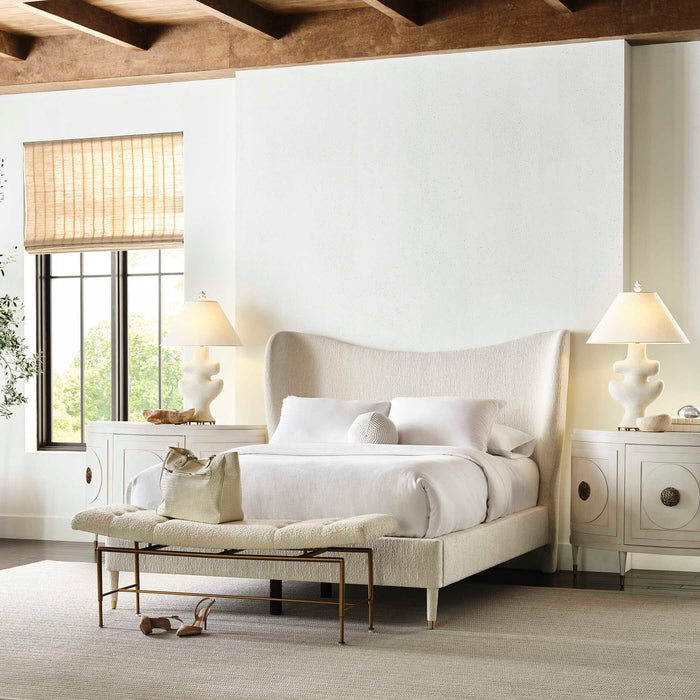 Frosted Leaf - Table Lamp - White