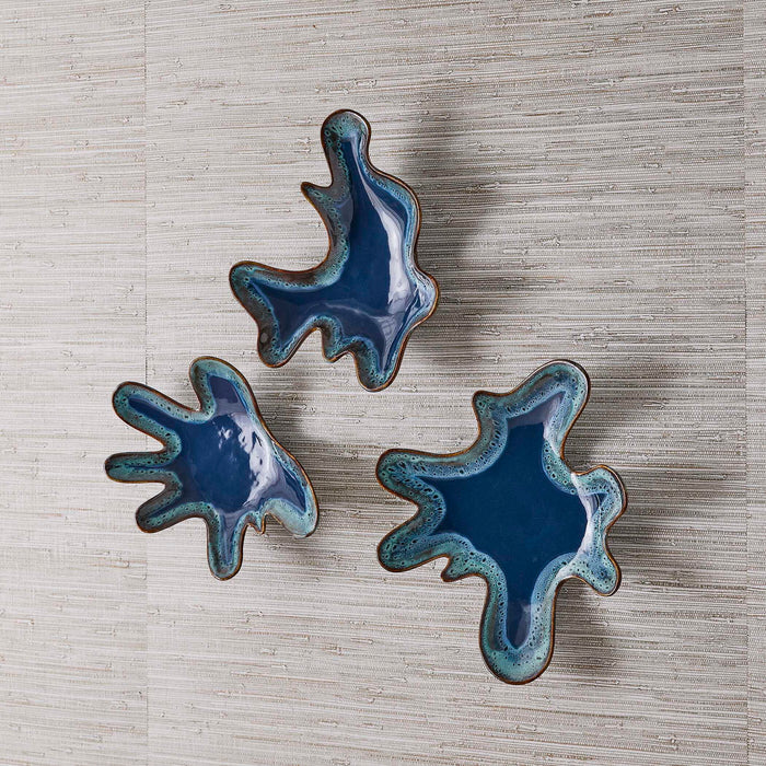 Splash - Bowls (Set of 3) - Blue