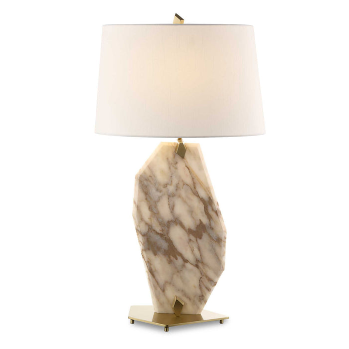 Pentagonal - Table Lamp - Gold / White
