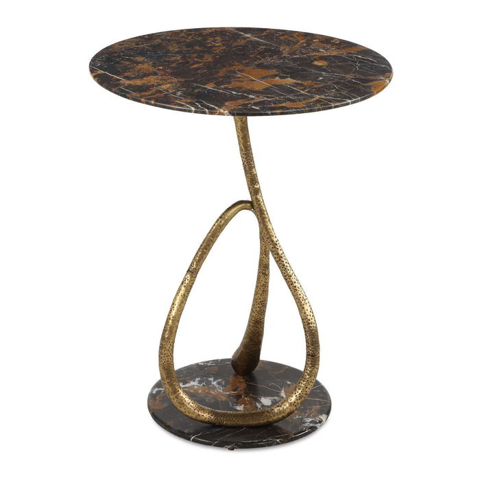 Lariat - Accent Table - Black / Brown