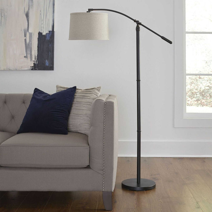 Floor Arc Lamp - Rubbed Bronze