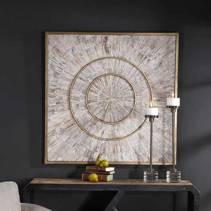 Mahala - Wood Wall Panel - Brass / Woodtone