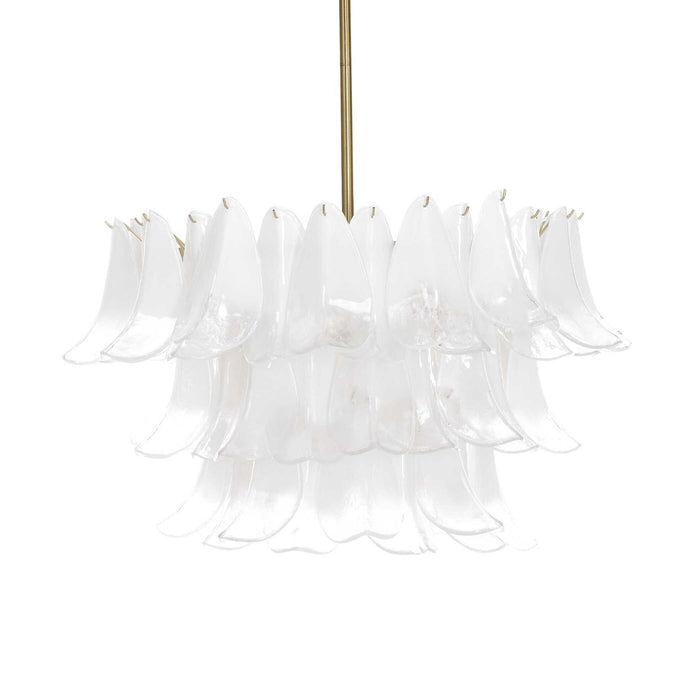 White Lotus - 10 Light Pendant - Brass