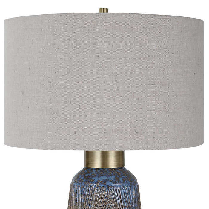 Western Sky - Ceramic Table Lamp - Blue