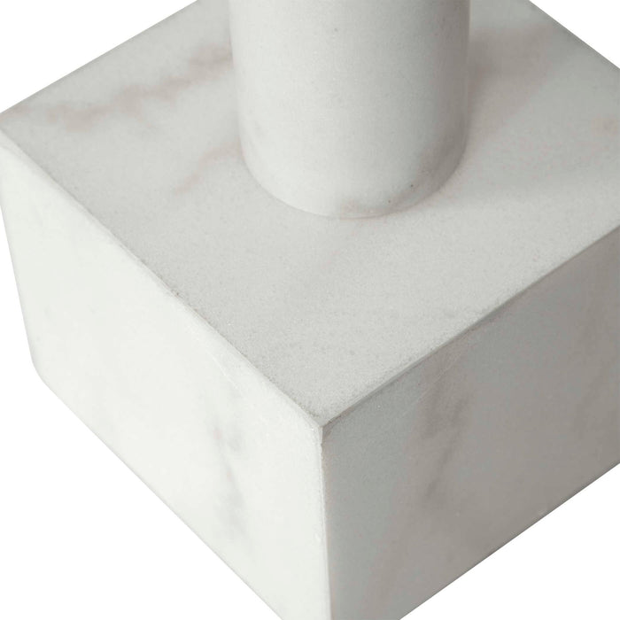 Telescope - Buffet Lamp - Gray Travertine/Bronze