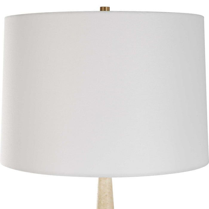 Palu - Travertine Table Lamp - Beige