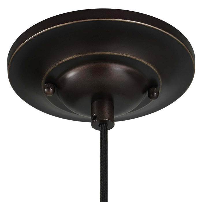 Placuna - 1 Light Pendant - Bronze