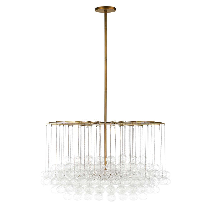 Bubbles - 6 Light Chandelier - Brass