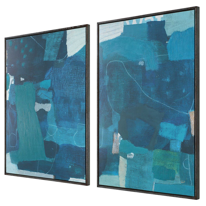 Wait Until Dusk - Framed Canvas Diptych (Set of 2)