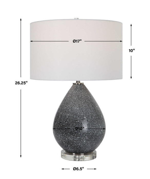 Nebula - Speckled Glaze Table Lamp - Gray
