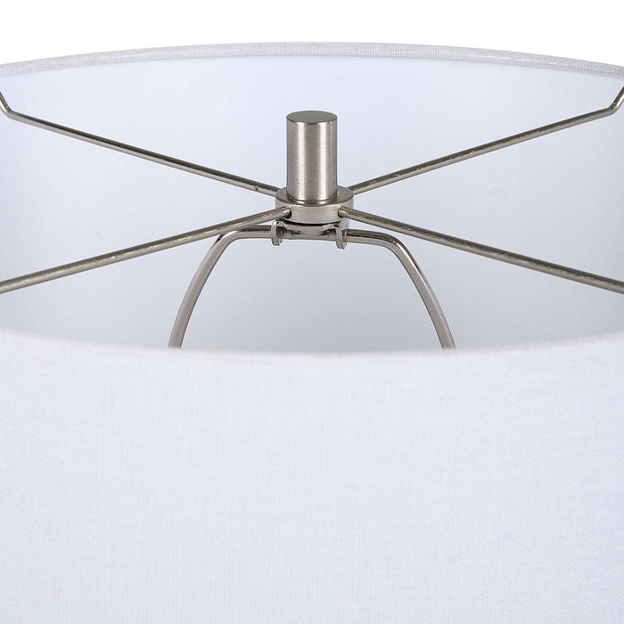 Rattan Table Lamp - White
