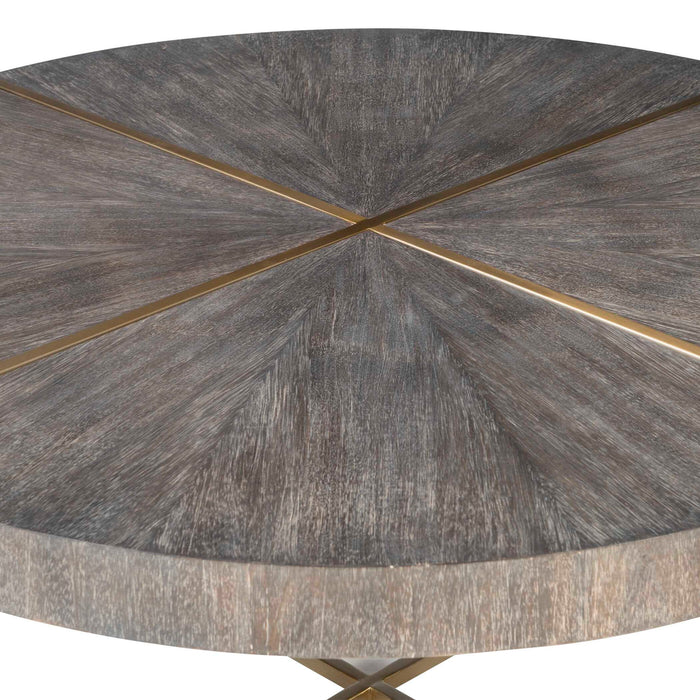Taja - Round Coffee Table - Dark Brown