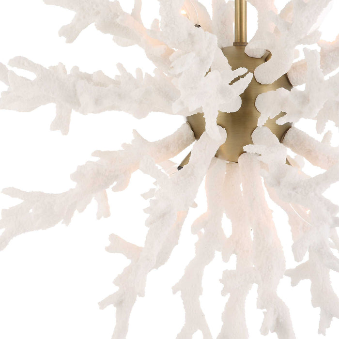 Coral Reef - 8 Light Pendant - Brass