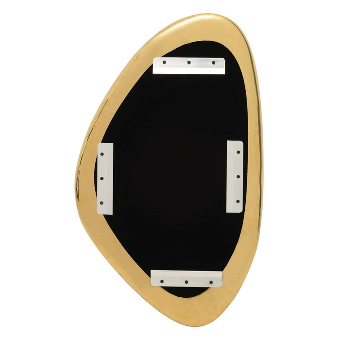 Jelly Bean - 26" x 16" Wall Sculpture - Gold