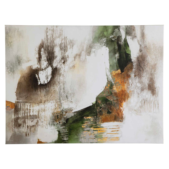 40" Frameless Giclee On Canvas - Light Blue