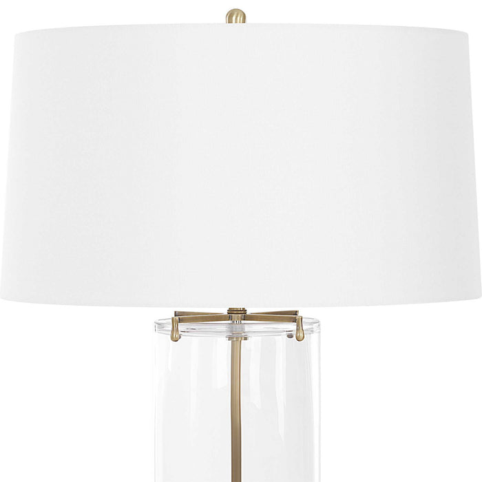 Clear View - Table Lamp - Brass
