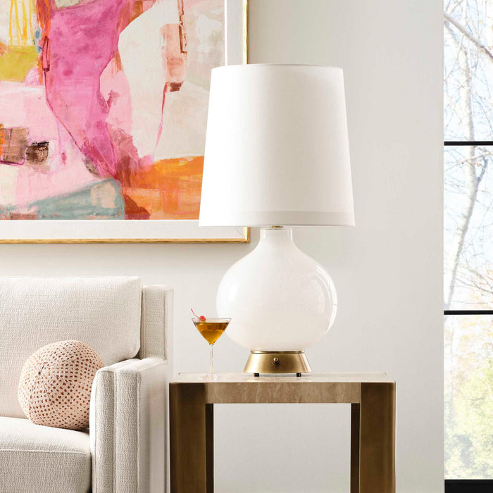 Full Moon - Table Lamp - Brass / Gold / White