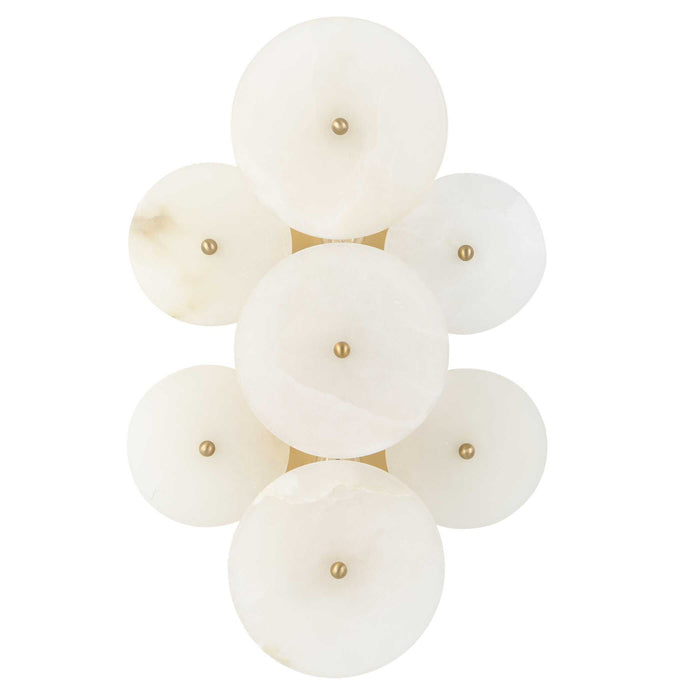 Alabaster Radiance - 2 Light Sconce - Brass