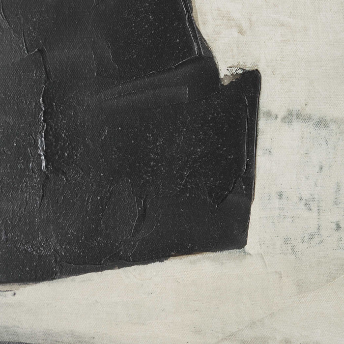 On The Line - Framed Canvases (Set of 2) - Black / Beige