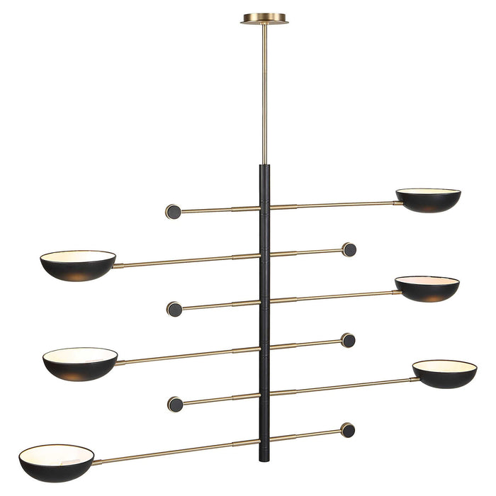 Swinger - 6 Light Pendant - Black
