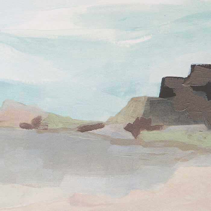 Glacial Coast - Framed Prints (Set of 2) - Light Brown