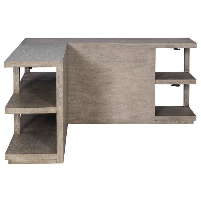 Haven - Long Sofa Table - Gray / Woodtone
