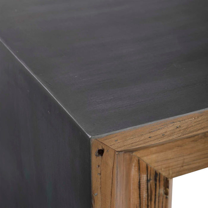 Vail - Reclaimed Wood Console Table - Dark Brown