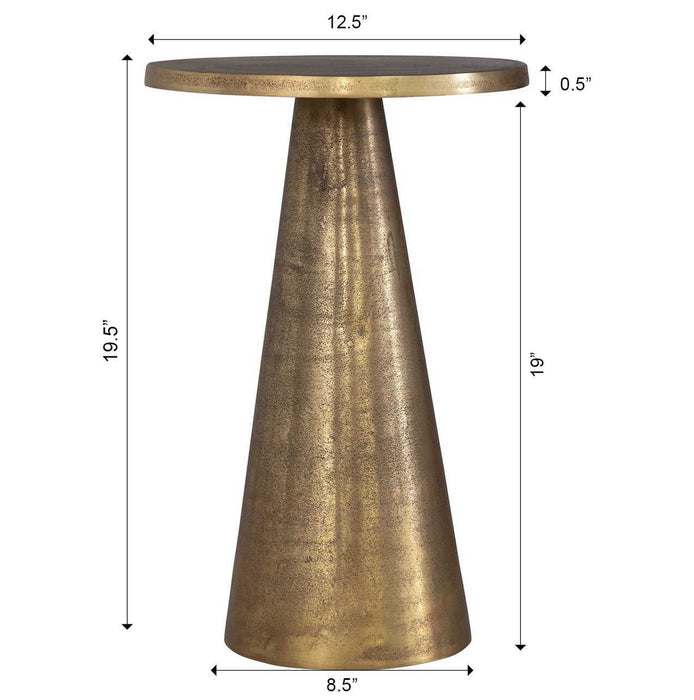 Accent Table - Antique Brass
