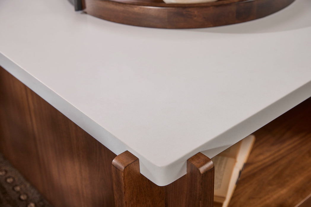 Lincoln - Square Coffee Table With Casters - Light Brown