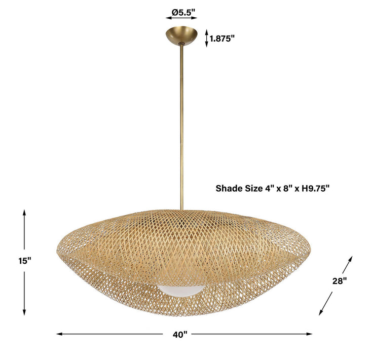 Bonnet - 1 Light Pendant 2 Cartons - Brass
