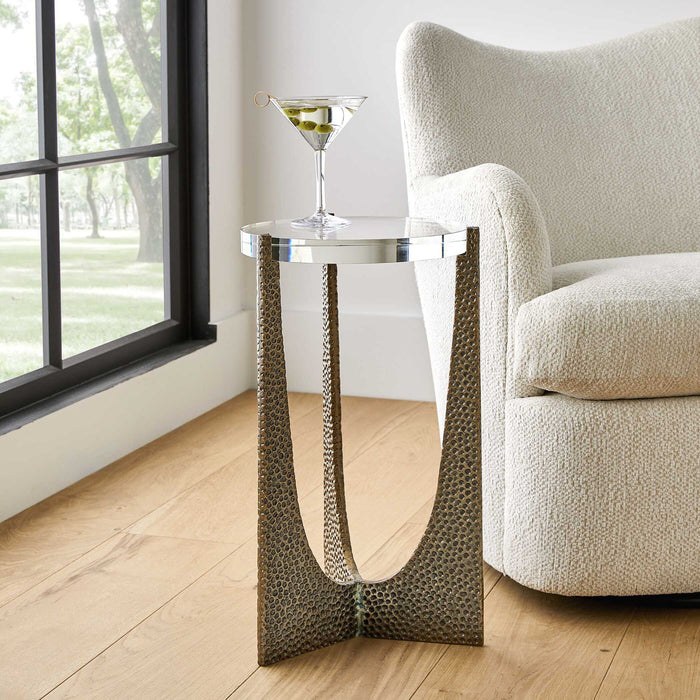 Trifecta - Drink Table - Brass / Bronze