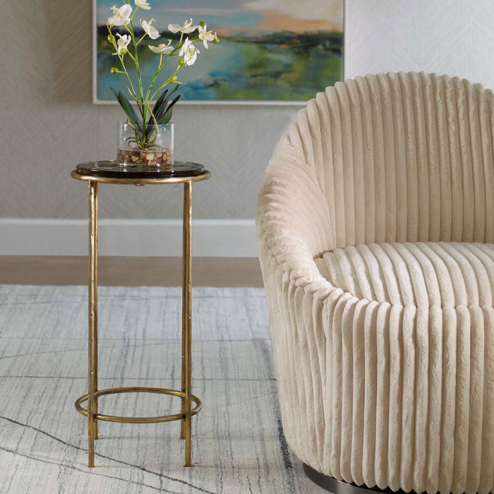 24" Accent Table - Gold