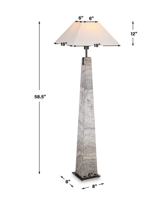 Forged Beacon - Floor Lamp - Brown / Gray