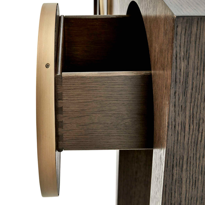 Full Circle - Console Table - Woodtone / Brass