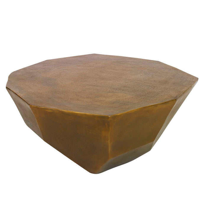 Cathenna - Large Coffee Table - Brass