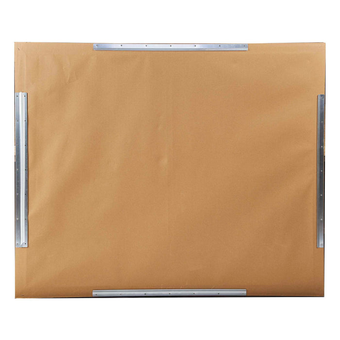 City Line - Framed Canvas - Gray / White / Woodtone