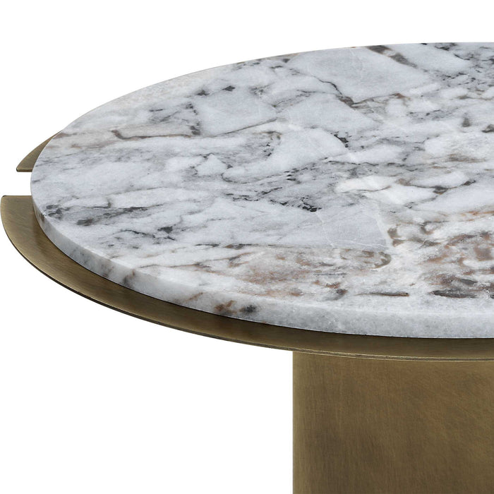 Split The Difference - Accent Table - Brass