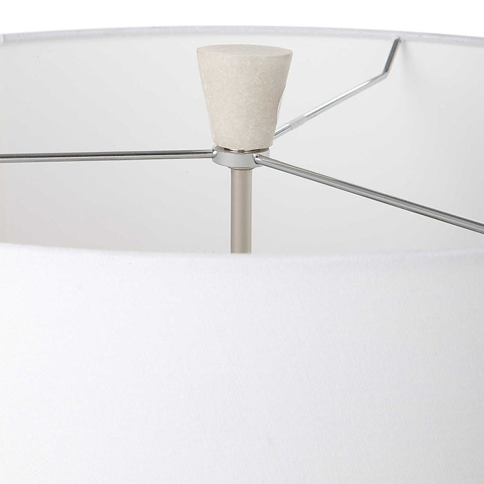 Sharma - Stone Table Lamp - White