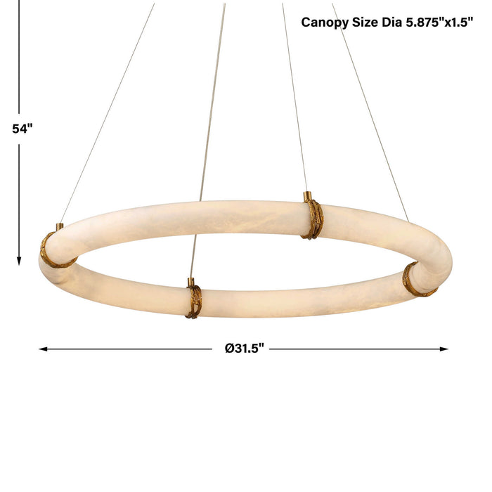 Entangled Vine - 1 Light Pendant - Brass