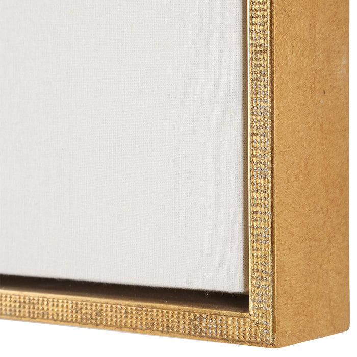 Evening Cumulation - Framed Canvases (Set of 6) - Blue / White