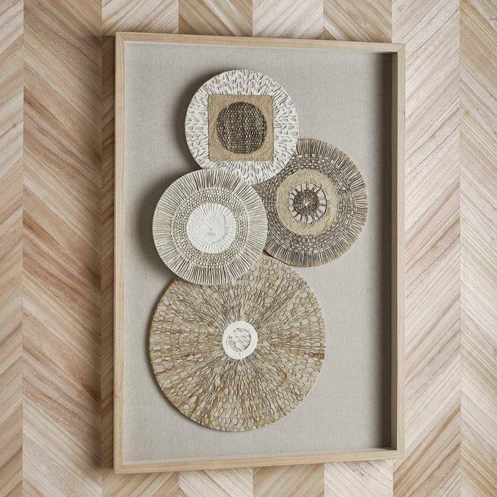 Braided Cirque - Shadow Box - Brown / White / Woodtone