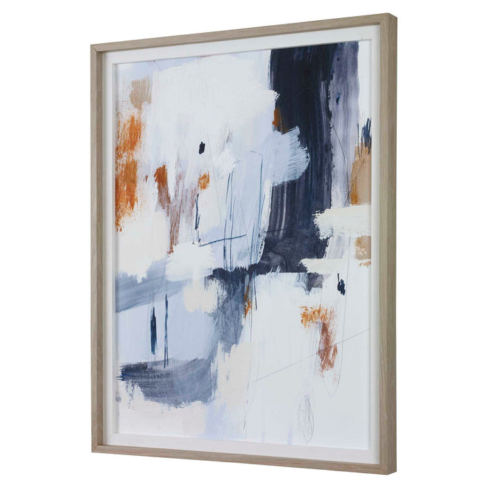 Variant - Abstract Framed Print - Blue