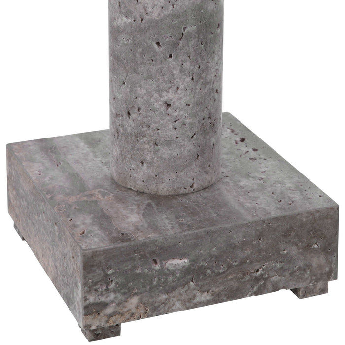 Telescope - Buffet Lamp - Gray Travertine/Bronze
