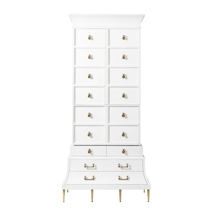 Mansard - Tall Cabinet - White