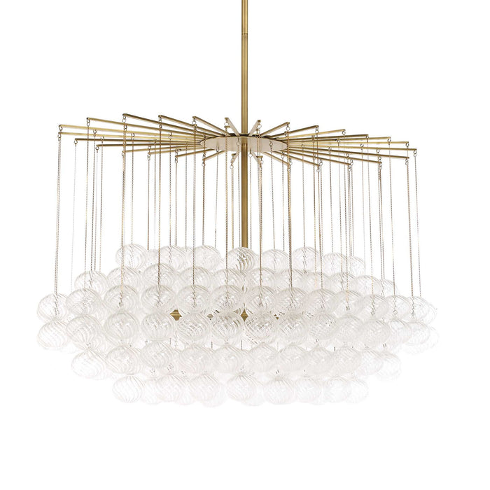 Bubbles - 6 Light Chandelier - Brass