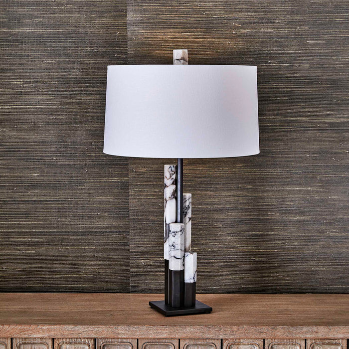 Metropolis - Table Lamp - Bronze / White