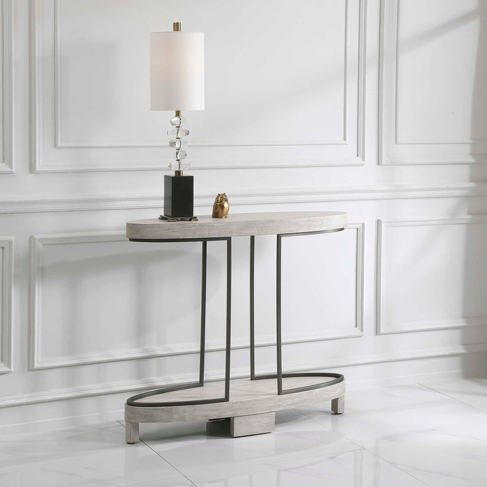 Ovoid - Console Table - Scrubbed Elm