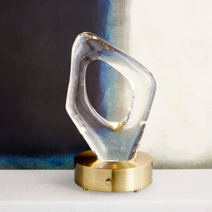 Lighted Plateau - Lamp - Brass